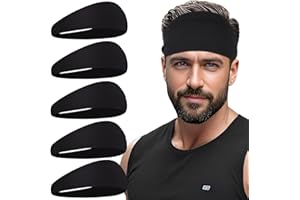 XTREND Sports Headbands for Men,Running Headband Moisture Wicking Workout Headband,Running,Cycling,Fitness,Basketball,Yoga,Football,Stretchy Unisex Hairband
