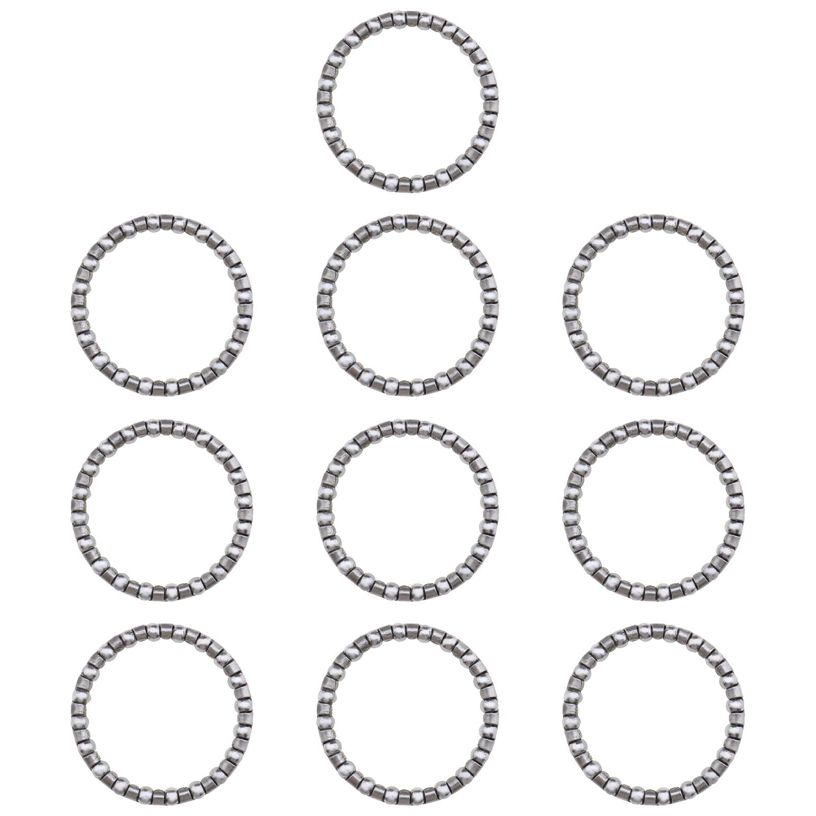 eMagTech 10PCS Bicycle Ball Bearing Cycling Headset Bearing with 20 Balls Steering Bearings for Mountain Bicycles Fixed Gear Bike Crank Bottom Bracket Replacement Parts