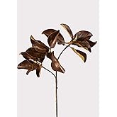 Afloral Warm Aged Fake Magnolia Leaf Branch - 38.5"