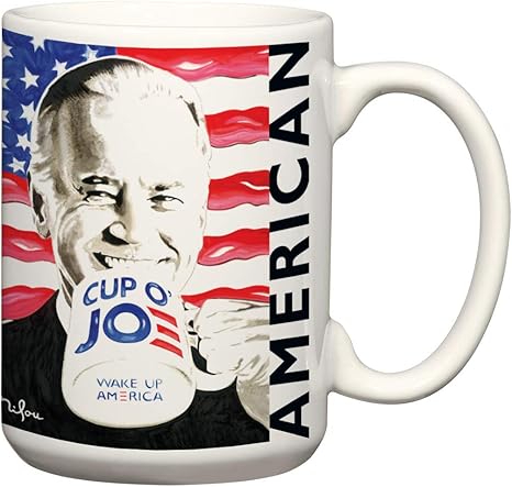 Amazon Com Cup O Joe Coffee Mug And Wonder Kamala Mug 15 Oz Wonderful Kamala Harris Vice President Coffee Mug Art By American Pop Artist Perry Milou Biden Kitchen Dining