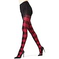 MeMoi Glasgow Plaid Cotton Tights for Women, Cozy Sweater Tights, Warm and Fashionable Patterned Tights - Sizes Small to 6X
