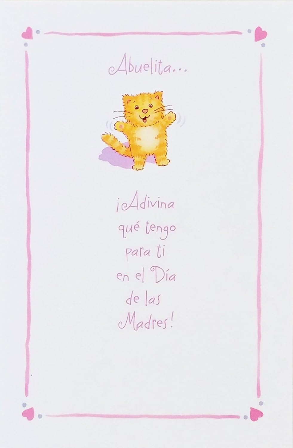 Abuelita Muchos Besos Y Muchos Abrazos Happy Mother S Day Greeting Card For Grandma In Spanish Feliz Dia De Las Madres Abuela W Little Cat Amazon Ca Office Products