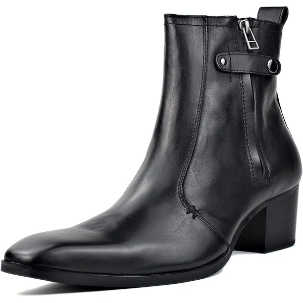 靴 NOS Sanders Black dress boots Amazon.com | OSSTONE Men Chelsea Ankle Boots Leather