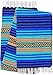 El Paso Designs Peyote Hippie Blanket - Classic Mexican Style Falsa Stripe Pattern in Vivid Colors. Throw, Bed, Tapestry, or Yoga Blanket. Hand Woven Acrylic, 57