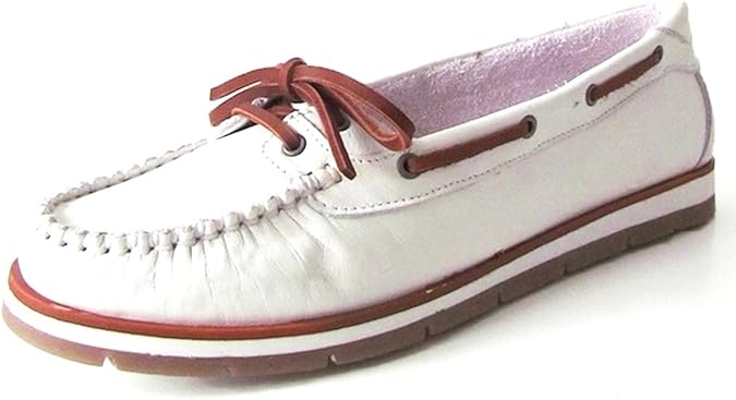ladies white leather flat shoes