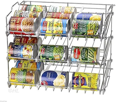 Amazon Com 36 Can Rack Holder Organizer Storage Kitchen Shelf