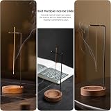 SIYIFEI Wooden Upside Down Incense Holder for Sticks & Ash Catcher view 4