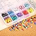 Outus 500 Pieces Map Push Pins Map Tacks Plastic Round Head Tacks with Steel Points (10 Colors, 1/5 Inch)