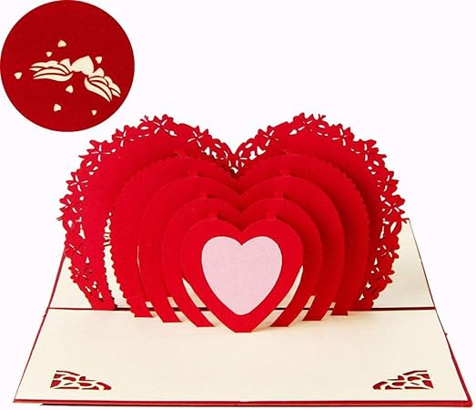 Kuozen Biglietto Di Auguri Con Scritta In Lingua Inglese Best Wish Lingua Italiana Non Garantita Regalo Romantico Per San Valentino Buste Cartolina Romantico Compleanno Matrimonio Amazon It Casa E Cucina