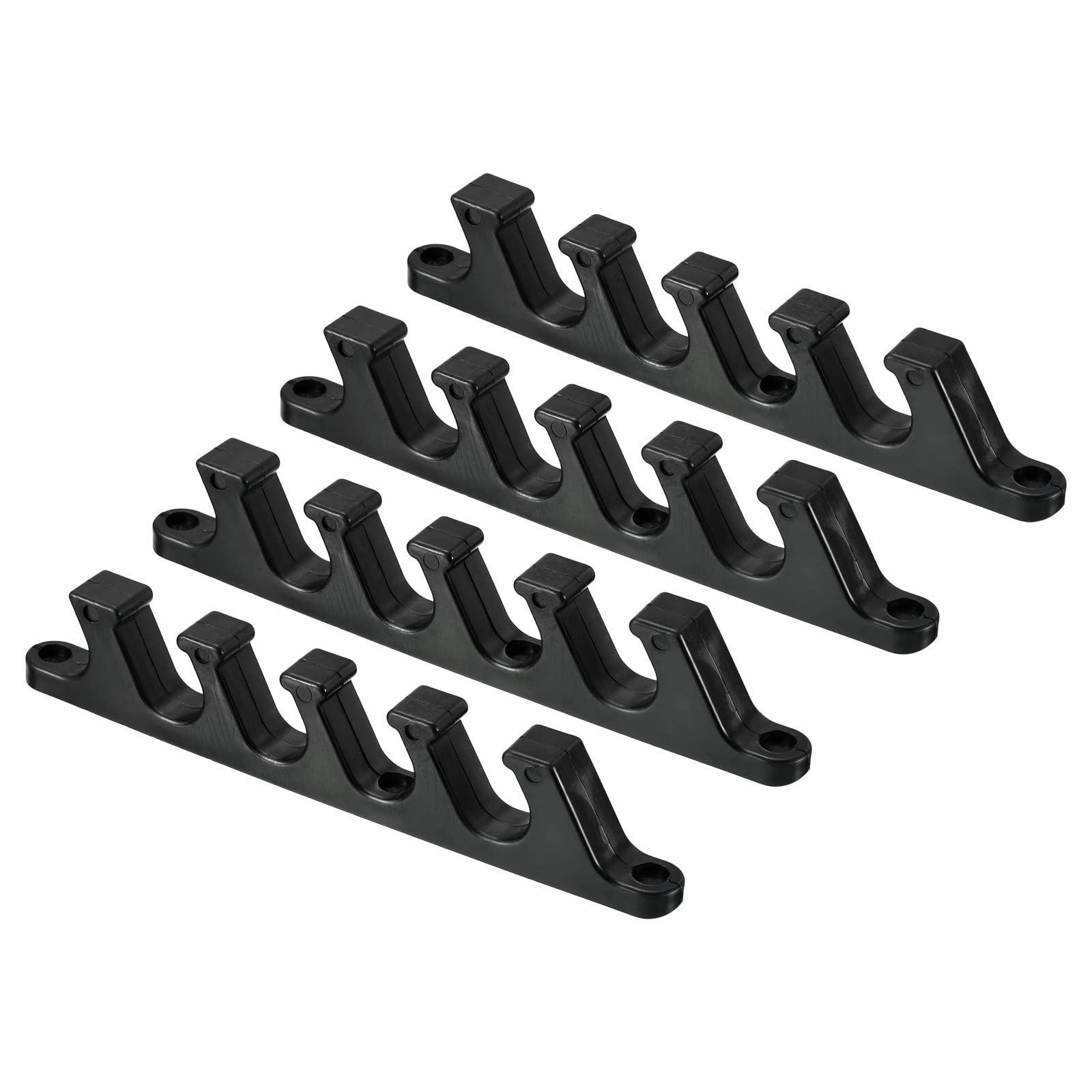 PATIKIL Chaise Adjustment Bracket, 4 Pack 5 Position Lawn Furniture Multi Position Back Support Adjuster for Outdoor Lounge Patio, Black