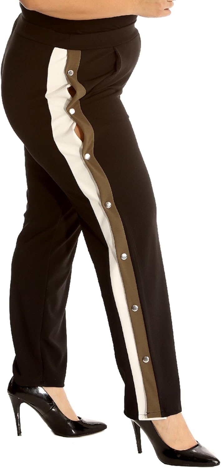 popper tracksuit bottoms womens