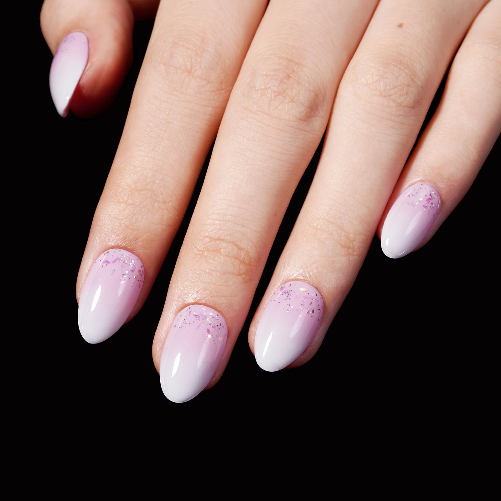 AILLSA Short Almond Nail Tips 450PCS Acrylic Gel Double-sided Matte Clear Pre-Buff Gel Nail Tips No Need Base Coat Press on Nails Tips for Extension 15 Sizes - Image 6