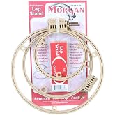Morgan Quality Products 7"/10"/14" Lap Stand Hoop - Perfect for Hands-Free Embroidery, Quilting &amp; Needlework