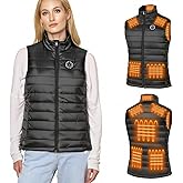 IUUI Women Heated Vest with Battery Pack Included,Quick Heat Up Warming Vest Electric Rechargeable,Long-Lasting Heated Coat