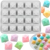AIBOYA 20 Cavity Diamond Silicone Candy Molds For Chocolate Candy