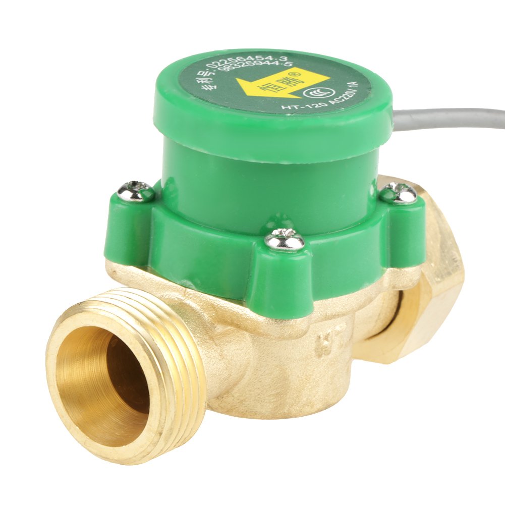 HT-120 AC220V 1A G3/4″-3/4″ Thread Water Pump Flow Sensor Switch for ...