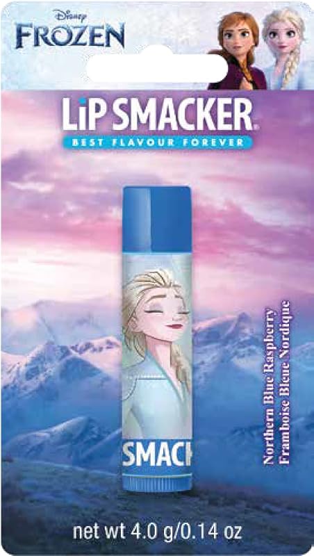 – colección disney frozen – bálsamo labial hidratante infantil disney elsa – hidratante labios sabor frambuesa azul del norte – envase individual
