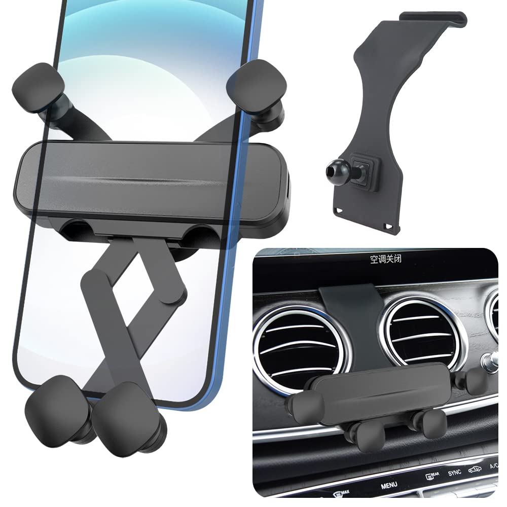 Photo 1 of LUNQIN Car Phone Holder Mount for 2016-2023 Mercedes Benz E Class E300 E200 E260 E220d 2018-2023 CLS Class CLS350 CLS450 Auto Accessories Interior Decoration Mobile Cell Smartphone Bracket