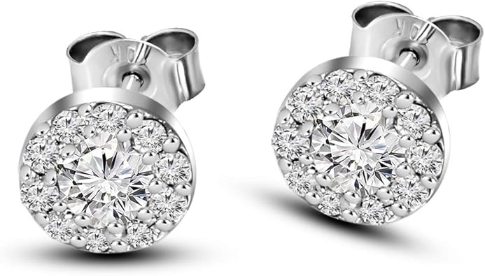 Friendly Diamonds Lab Grown Diamond Earrings 1/6 Carat Diamond FDT13392-ERNG-10KW-0.16