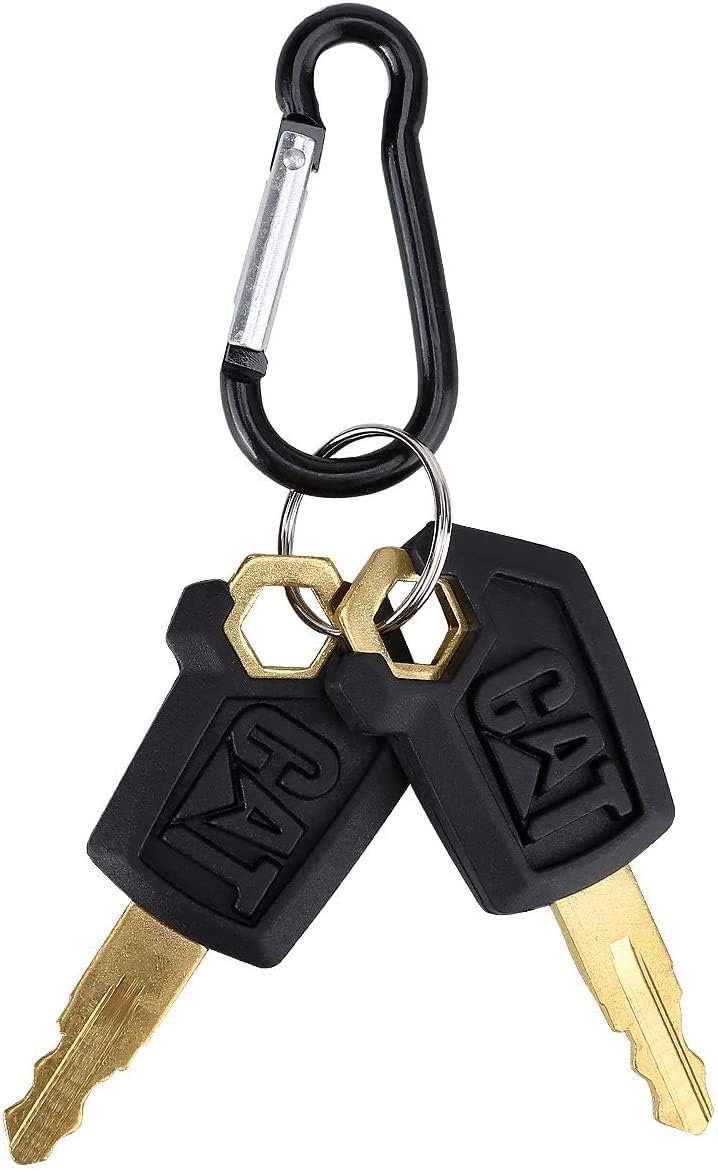 Cat Keys Caterpillar Heavy Equipment Key with Key Chain For Part Number 5P8500 (cat keychain): Clothing