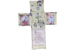 Handcrafted Pocket Shrine Catholic – Portable Travel Prayer Kit & Folding Personal Altar Gifts, Pocket Shrine with Silver Cro