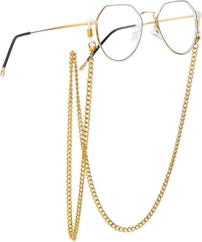 Amazon Chainspro メガネチェーン 眼鏡 ストラップ 70cm 喜平チェーン ゴールド サージカルステンレス シンプル 男女兼用 ジュエリー小物 ケア用品 通販