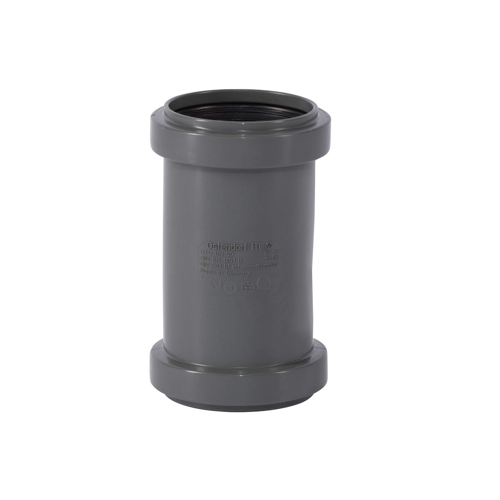 Ostendorf K12749 HTsafe Sliding Sleeve, Grey, DN50