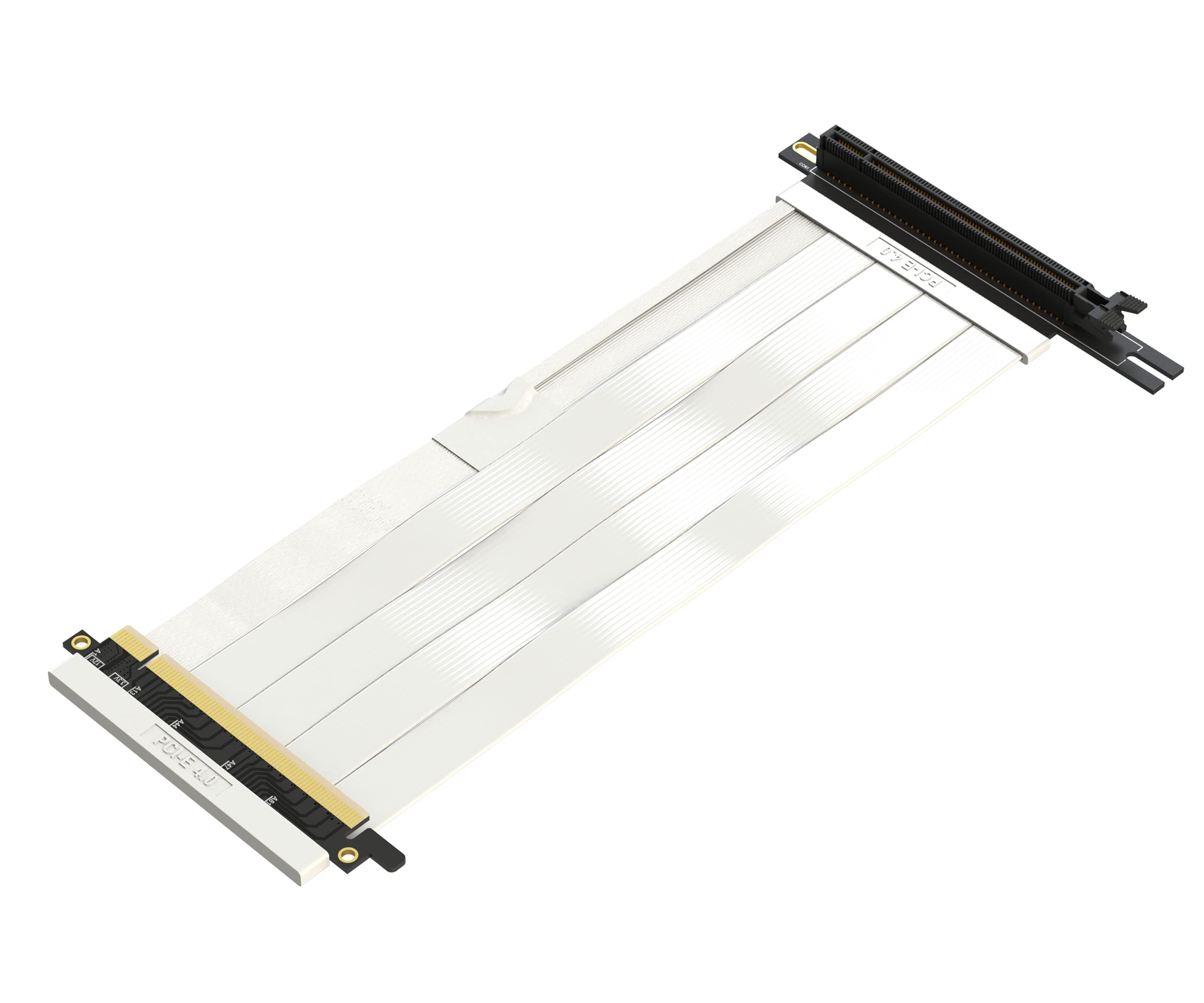 GLOTRENDS 120mm PCIe 3.0 X4 Riser Cable, Ángulo de 90 Grados (PCIE30-X4