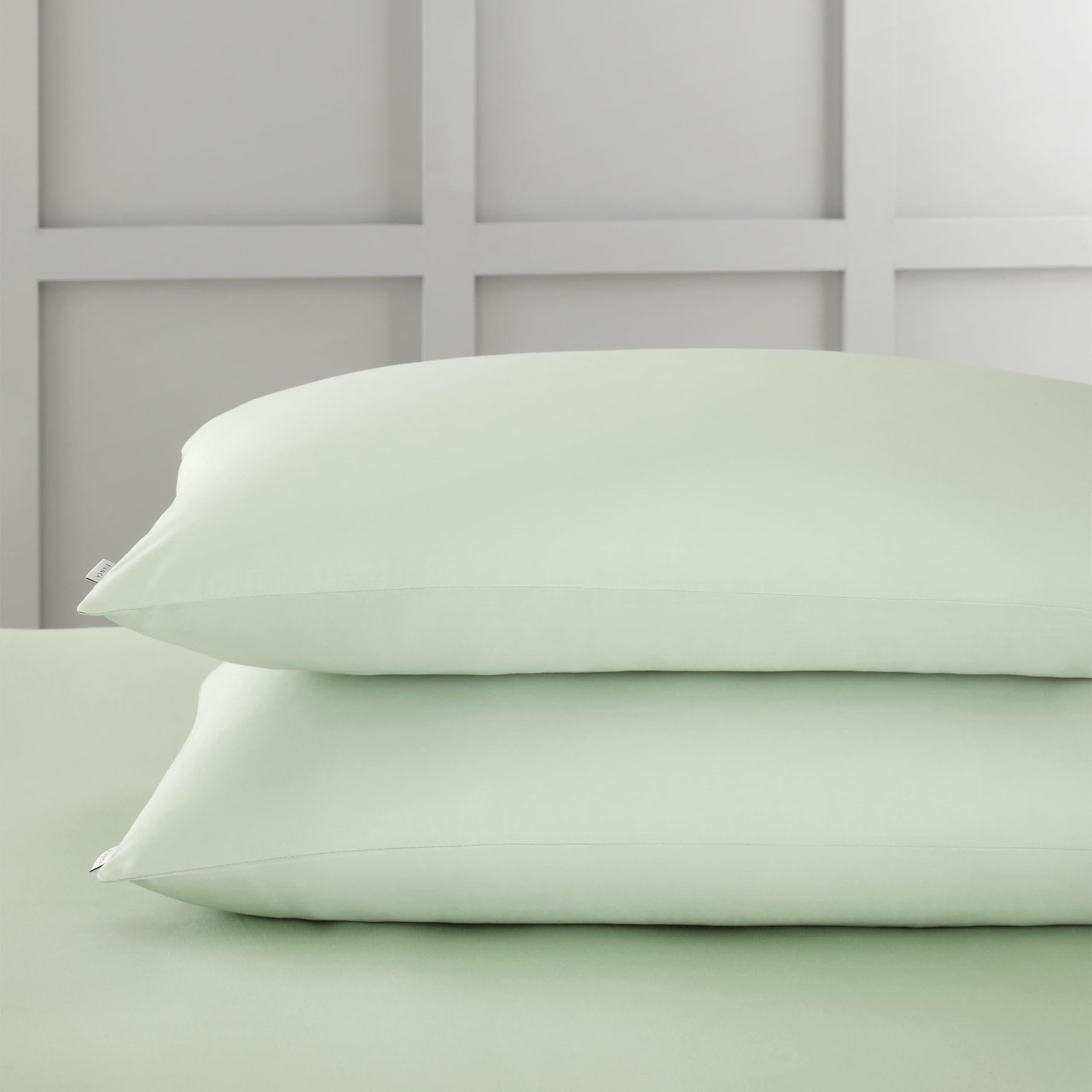Bianca 400Tc Cotton Sateen Standard Pillowcase Pair Green
