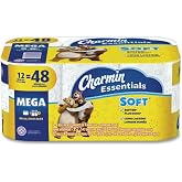 Charmin Essentials Soft Bathroom Tissue, Septic Safe, 2-Ply, White, 352 Sheets/Roll, 12/Pack