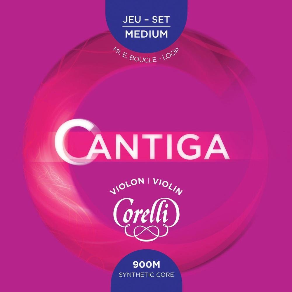 Corelli Violin strings Cantiga set with E ball-end Forte 900FB