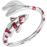 RUKYF Ajustable Rings for Women Dainty Open Stacking Rings Unique Trendy Jewelry for Women