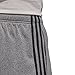 adidas Men's Athletics Essential Tricot 3-Stripe Pants, Dark Grey/Black, Large