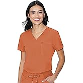 Med Couture V-Neck Chest Pocket Top, Modern Classic Fit, Moisture Wicking, Ultra Soft with 360° Stretch, SPF 50-8482