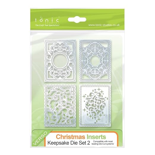 title=Tonic Studios- Set da 10 fustelle, motivo natalizio, serie: ndulgence Keepsakes