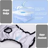 Aomig Reusable Dog Nappies Absorbent Washable Diapers Adjustable L view 6