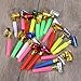 NUOLUX Party Blowouts Bulk Paper Blowouts Party Favors Toy About 120Pcs Random Color