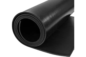 Nisorpa Neoprene Rubber Sheet Roll, 3.3x9.8 ft Solid Rubber Sheet Heatproof Oil Sealing Material for DIY Gasket Garage Floor 