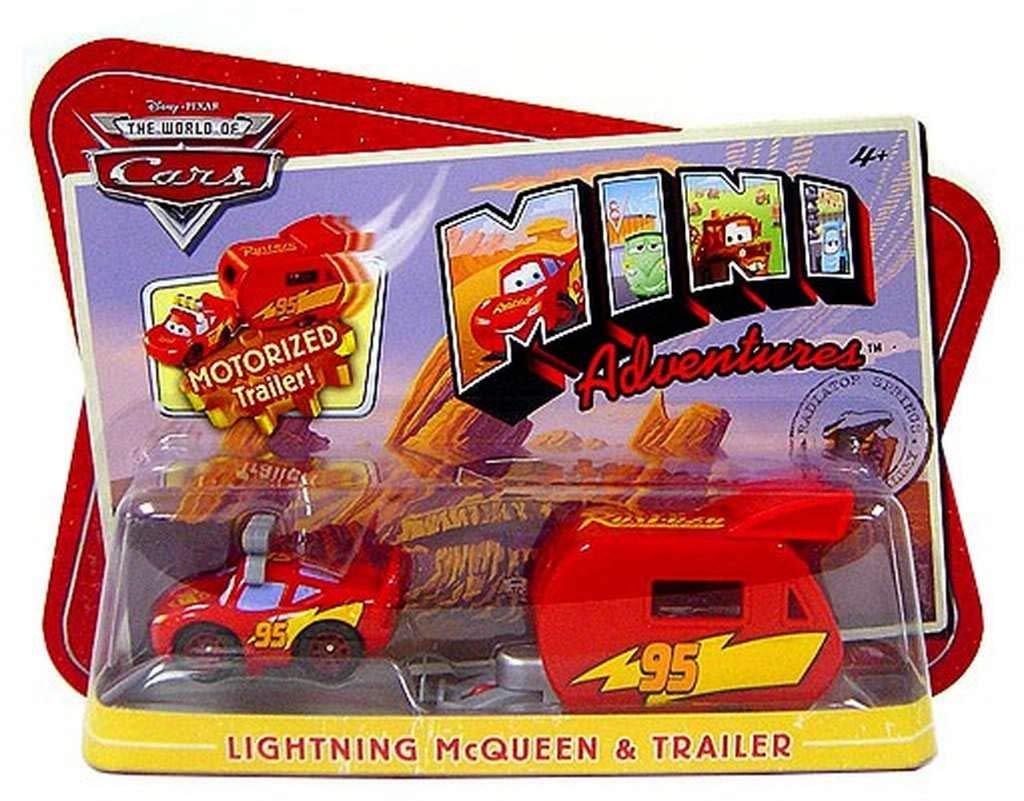 Disney CARS Mini Adventures Lightning McQueen With Motorized Trailer