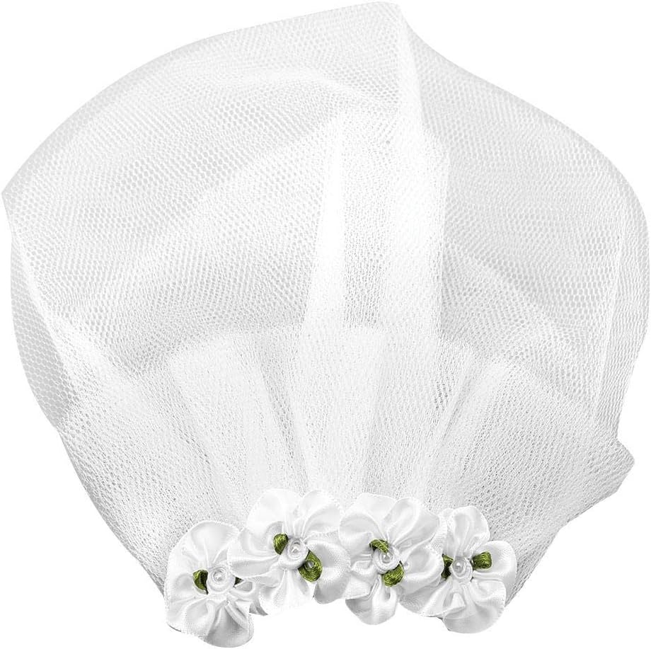 Pssopp Dog Wedding Veil Pet Cat Wedding Veil Bridal Flower Headdress Dog Bride Costume Hair Bow Hair Accessories for Small Medium Large Dog (S)