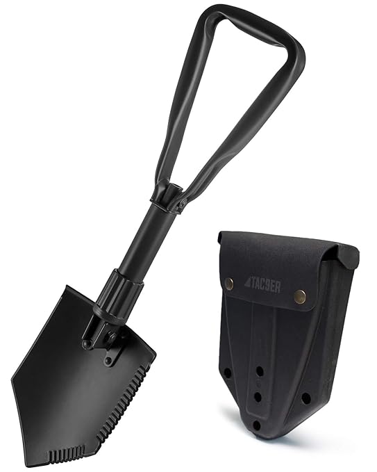 TAC9ER Collapsible ETool Shovel Portable, Metal, Folding, Tactical