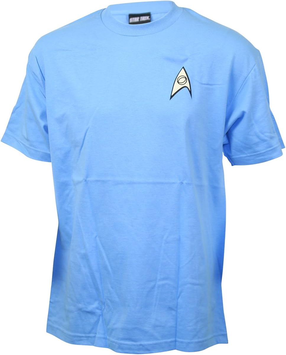 Star Trek (The Original Series Science Blue Uniform Adult T-Shirt