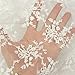 KINGSO Embroidery Cotton Lace Trim Wedding Fabric Cloth DIY Craft by the Yard White