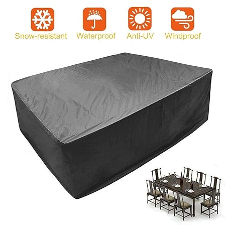 Abdeckhaube für Gartenmöbel, Cozyswan Gartenmöbel Abdeckung Premium Schutzhülle Gartenmöbel Heavy Duty Abdeckplane Gartenmöbe