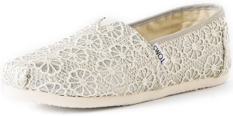 toms alpargata silver