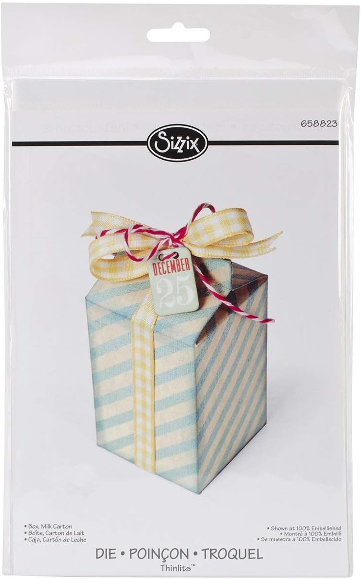 Sizzix Thinlits Troquel Caja de cartón de leche: Amazon.es: Hogar