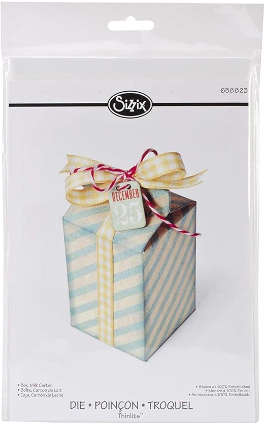 Sizzix Thinlits Troquel Caja de cartón de leche: Amazon.es: Hogar
