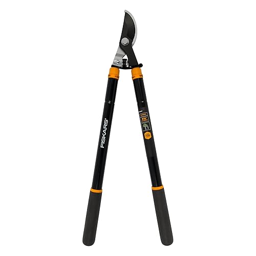Fiskars Loppers for Tree Trimming, Heavy Duty, with Extendable Handle (24.5"-37" Range), Sharp Bypass Steel Blade Tree Branch Cutter up to 1.5-Inch Diameter Cut Capacity