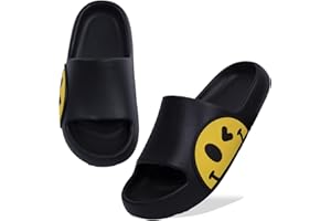 GUYARNS Sandals for Girls and Boys,Mens Slippers Sandals for Women,EVA Anti-Slip Indoor & Outdoor Kids Slippers Smile Face Open Toe Spa Bath Pool Gym House Casual Shower Shoes