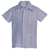 Platoon Kids Boys Guayabera Short Sleeve Cuban